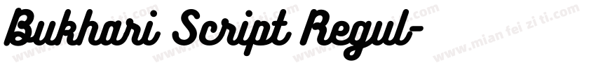 Bukhari Script Regul字体转换